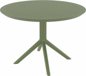 Стол пластиковый Sky Table Ø105 оливковый 1050х740 мм