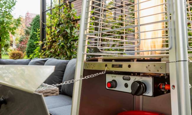 Уличный газовый обогреватель EVA из нержавеющей стали