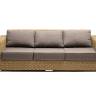 "Боно" диван из искусственного ротанга трехместный, цвет соломенный "Боно" диван из искусственного ротанга трехместный, цвет соломенный