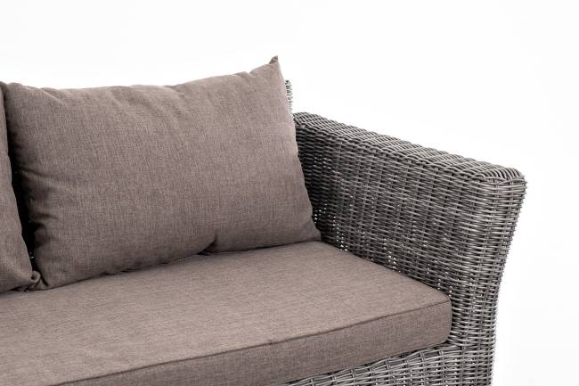 "Капучино Сингл" лаунж-зона из искусственного ротанга, цвет графит