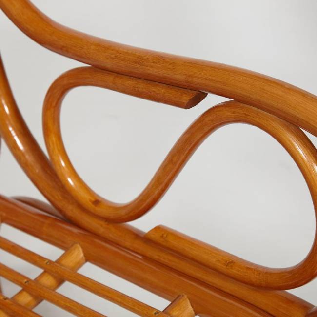 Кресло-качалка VIENNA (разборная) / без подушки / ротанг top quality, 58x133x102 см, Cognac (коньяк) коричневый ротанг top quality Кресло-качалка VIENNA (разборная) / без подушки / ротанг top quality, 58x133x102 см, Cognac (коньяк) коричневый ротанг top quality