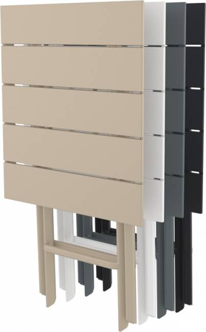 Стол пластиковый складной Helen Folding Table 60 белый 600х600х740 мм