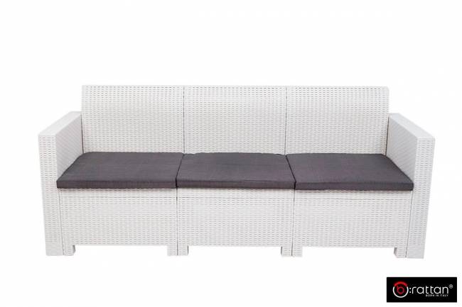 Диван 3х местный Nebraska sofa белый