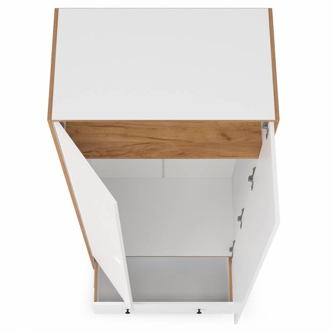 Шкаф для одежды Вуди 13.138 цвет белый премиум/дуб крафт золотой Шкаф для одежды Вуди 13.138 цвет белый премиум/дуб крафт золотой