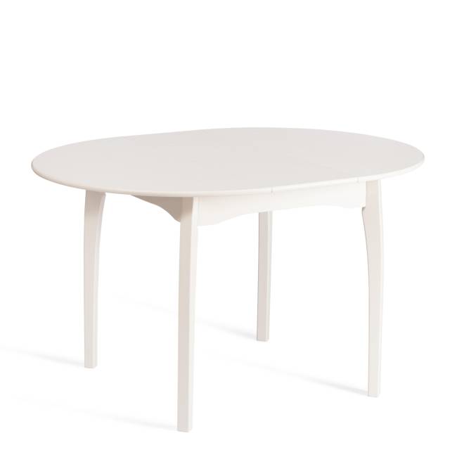 Стол DIAMANTE круглый бук, мдф, шпон дуба, 100 х 100+30 х 75 см, Ivory white Ivory white бук, мдф, шпон дуба Стол DIAMANTE круглый бук, мдф, шпон дуба, 100 х 100+30 х 75 см, Ivory white Ivory white бук, мдф, шпон дуба