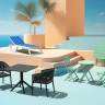 Стол пластиковый складной Helen Folding Table 60 опаловый зеленый 600х600х740 мм