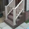 Ступень из ДПК DECKRON пустотелая с брашингом, 320*28*4000, венге