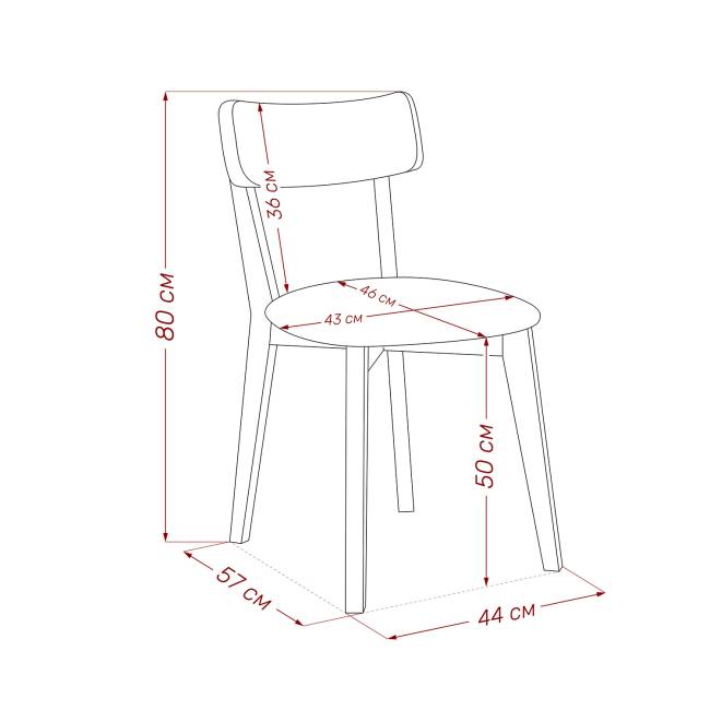 Стул Leset Чейз Орех Velutto 18 Орех