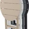 Стол пластиковый складной Helen Folding Table Ø60 оливковый Ø600х740 мм