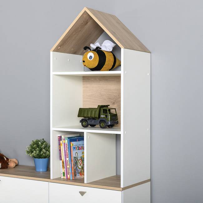 Детская стенка Эйп цвет белый/дуб белый