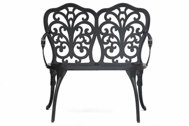 Скамья Secret De Maison Symphonie  сплав металла/алюминий, 95х56х92см, черный черный сплав металла/алюминий