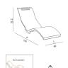 Шезлонг-лежак пластиковый Serendipity Chaise S010 1800х600х700