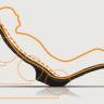 Шезлонг-лежак пластиковый Serendipity Chaise S010 1800х600х700