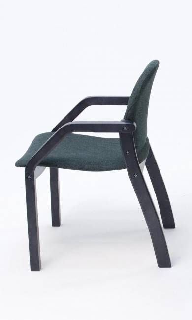 Стул-кресло Джуно 2.0 чёрный/зелёный