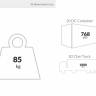 Стул пластиковый Monna белый 450х530х820 мм